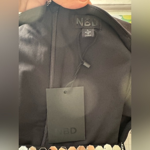 NBD Vani Mini Dress - Black size L - Picture 15 of 16